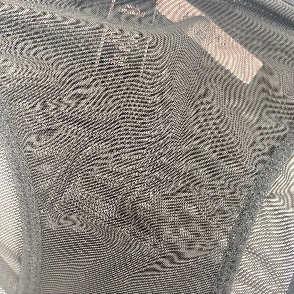 NWT Victoria's Secret Mesh Black Cheekini Panties Underwear - Picture 6 of 7
